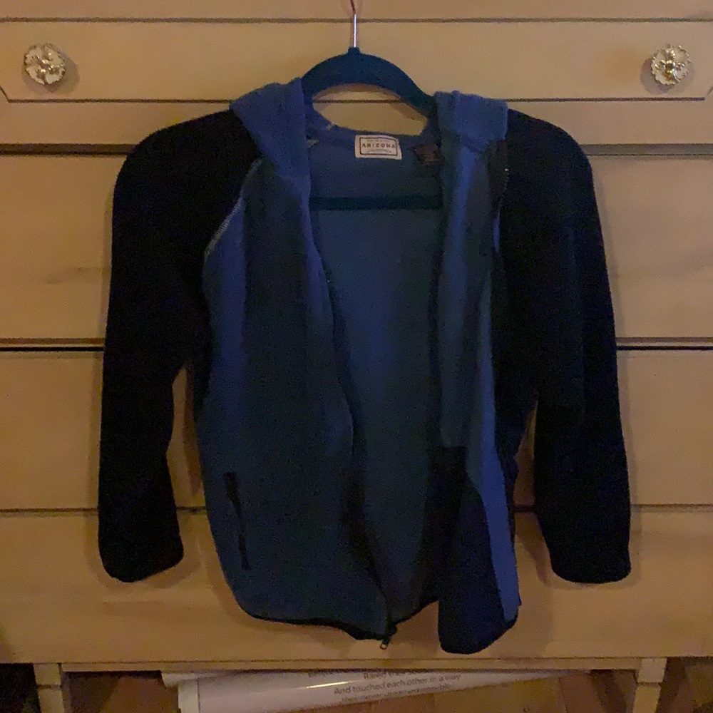 Royal Blue/Black Fleece Zip-Up